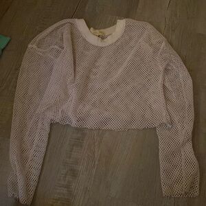 TRULY MADLY DEEPLY MESH LONG SLEEVE TOP